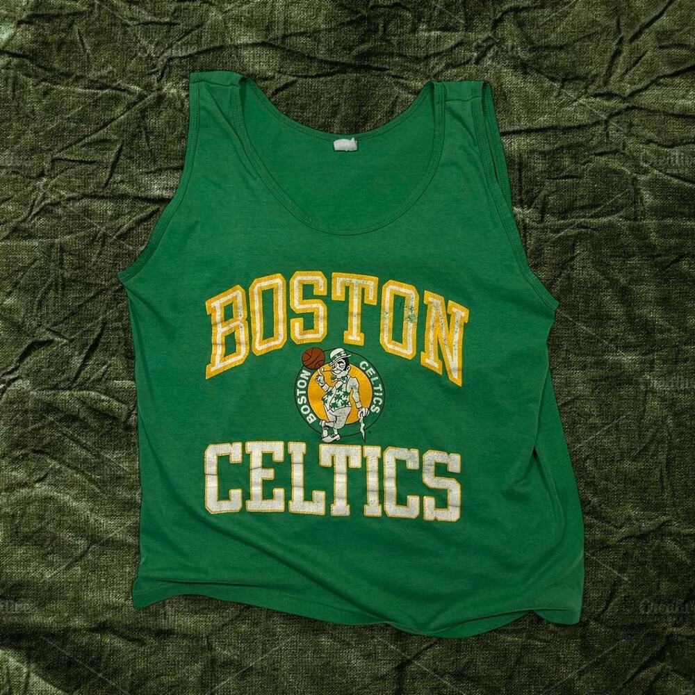 Vintage 80s nba green boston